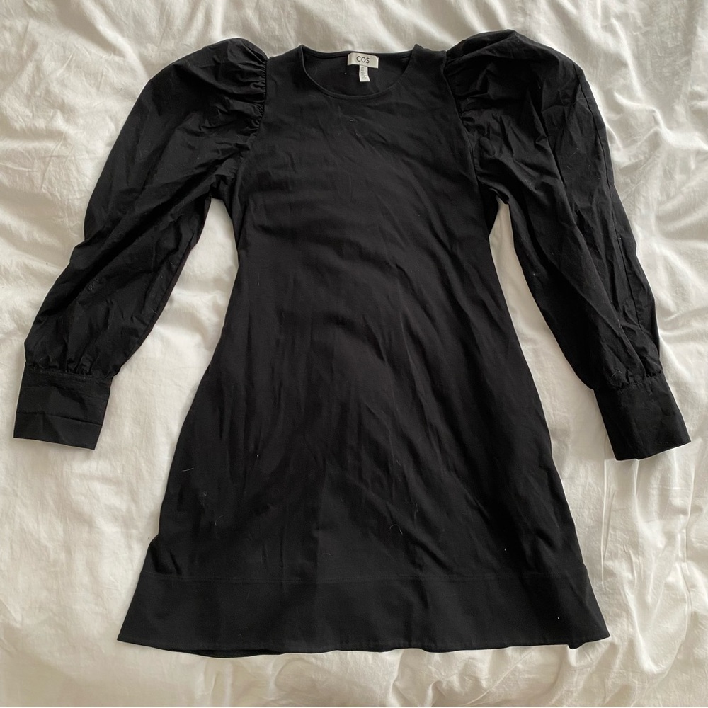 COS puff sleeve mini dress